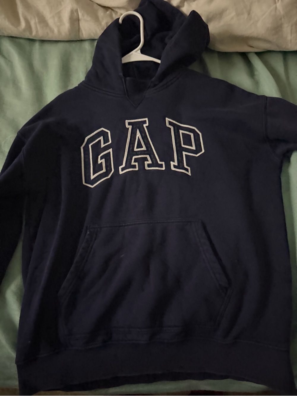 GAP Dark Navy Hoodie with White Appliqué Logo